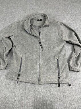 Princess Cruises Gray Full Zip Jacket South America Penguins Embroidered Small